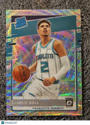 2020 Donruss Optic #153 LaMelo Ball Fanatics Box Silver Wave Rated Rookie RC
