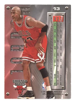 1995 Fleer Metal Michael Jordan #13 back