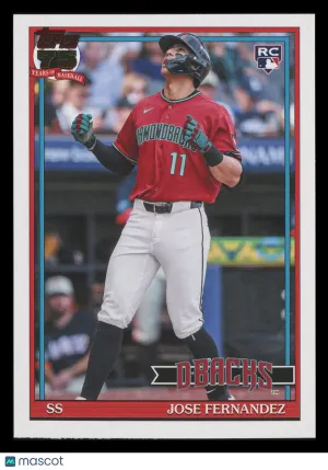 Jose Fernandez 2026 Topps Update 1991 RC #U91-12 Arizona Diamondbacks