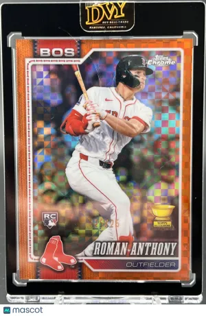 2026 Topps Chrome Roman Anthony Orange RC 25/25 Boston Red Sox