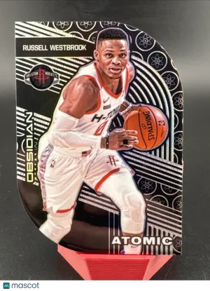 2019-20 Panini Obsidian (Basketball) Russell Westbrook #27 Atomic Refractor / Refractor Limited Edition Stamped Short Pr