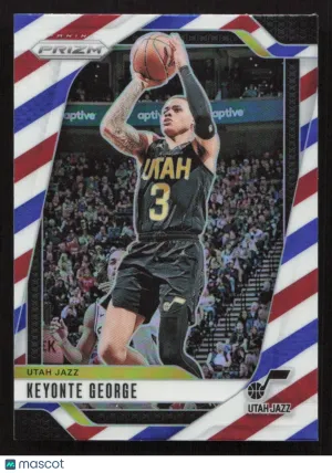 2024-25 Panini Prizm Keyonte George #87 Prizms Red White and Blue