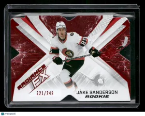 2022-23 SPx Jake Sanderson #RFX-89 Radiance FX Red SN