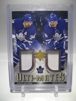 2021-22 Ultimate Collection Ulti-Mates Jersey Auston Matthews Mitch Marner