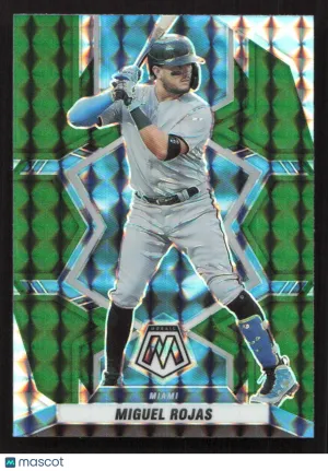 2022 Panini Mosaic Miguel Rojas #6 Green Mosaic