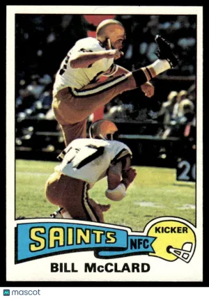 1975 Football Bill McClard #382