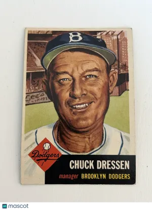 1953 Topps Chuck Dressen #50