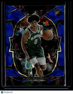 2023 Panini Select MarJon Beauchamp #75 Blue Cracked Ice RC
