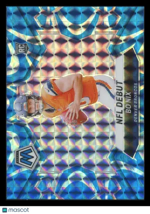 Bo Nix 2024 Panini Mosaic Reactive Blue NFL Debut RC #271 Denver Broncos