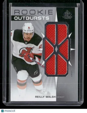 2022-23 SP Game Used Reilly Walsh #RO-RW Rookie Outbursts Jersey MEM