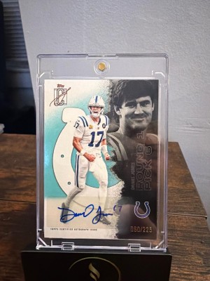 2025 Topps Signature Class #59 Daniel Jones Teal #/225