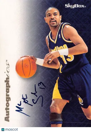 1996 SkyBox Autographics Mark Jackson Indiana Pacers
