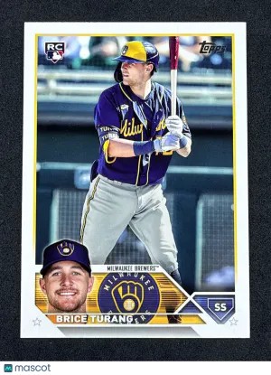 2023 Topps 530 Brice Turang RC Milwaukee Brewers