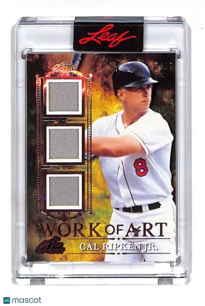 2026 Leaf Art of Sport Cal Ripken Jr. Patch /25 Memorabilia #WA-6 Baltimore Orioles