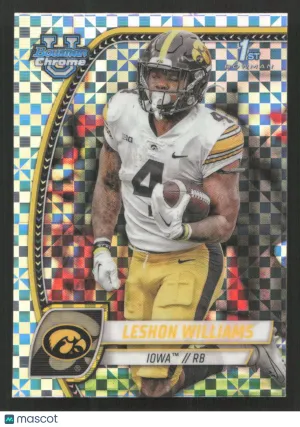 2024 Bowman University Chrome Leshon Williams #190 X-Fractor