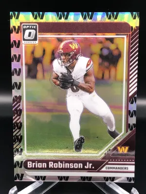 2024 Panini Donruss Optic No.195 Team Logo Brian Robinson Jr Numbered 17/32