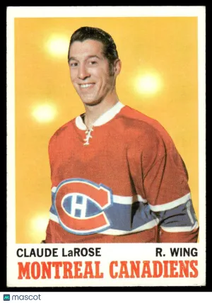 1970 Hockey Card Claude LaRose #56