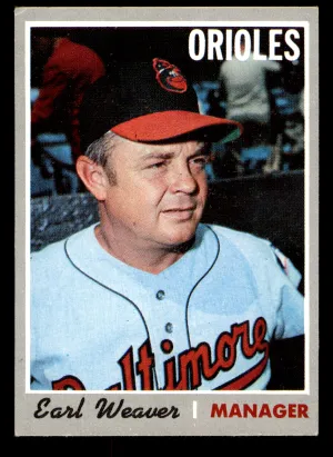 1970 Topps Earl Weaver #148