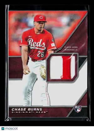 2026 Topps Chase Burns #MLM2-CB Player-Worn Memorabilia RC 02/25