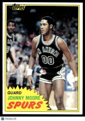 1981 Basketball Johnny Moore #103