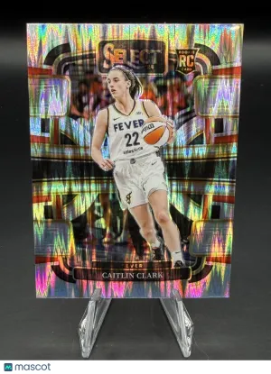 Caitlin Clark 2024 Select WNBA #72 Concourse Level Silver Flash RC - Indiana Fever