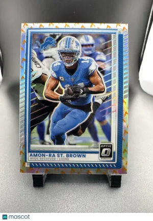 2025 Panini Donruss Optic Amon-Ra St. Brown #63 Fire