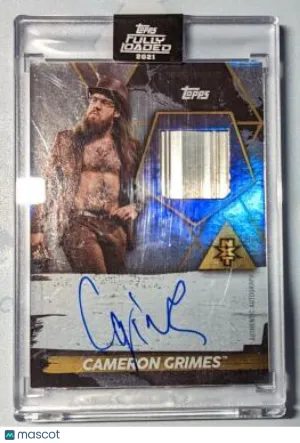 2021 Topps Fully Loaded Cameron Grimes #L-CG Autograph,,Piece of Authentic See Description