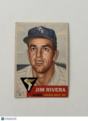 1953 Topps Jim Rivera #156 Crease