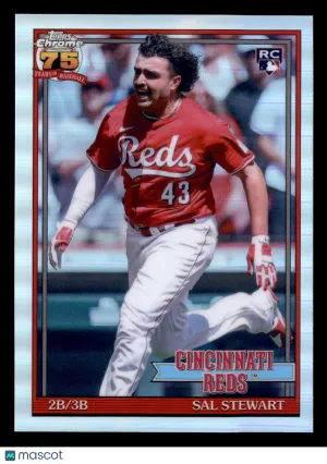 2026 Topps Chrome Sal Stewart #91CB-21 1991 Topps Baseball 35th Anniversary