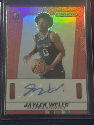 2024-25 Prizm Deca Signatures Red Jaylen Wells Rc Auto 94/99