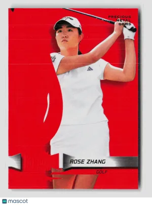 2026 Skybox Metal Universe SE Rose Zhang #42 Precious Gems Red 011/100