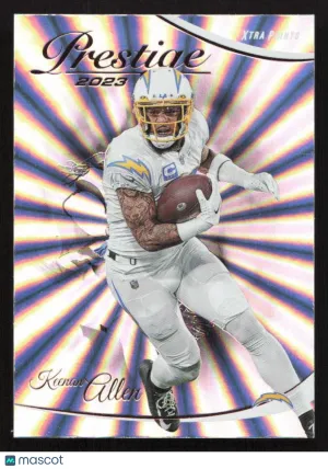 2023 Panini Prestige Keenan Allen #164 Xtra Points Sunburst