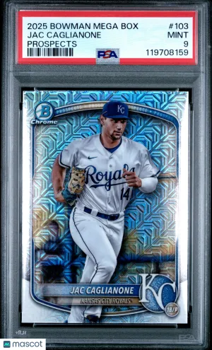 2025 Bowman Mega Box Chrome Prospects Jac Caglianone #103 front