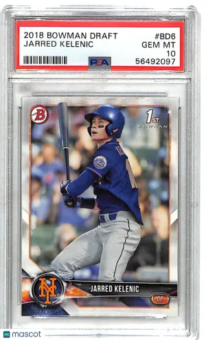 2018 Bowman Draft Jarred Kelenic Rookie #BD6 PSA 10 New York Mets
