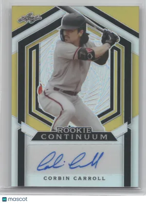 2023 Leaf Metal Continuum Autograph Corbin Carroll #MC-130 Gold 324/450