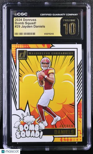 2024 Donruss Jayden Daniels #29 Bomb Squad! CGC 10