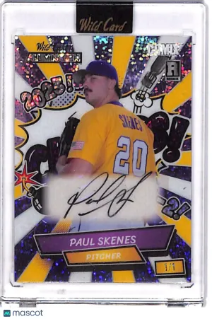 2024 Wild Card Auto Mania Comix Paul Skenes Autograph /1 #ACWC-PS5A LSU Tigers