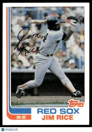 1982 Baseball Card Jim Rice #750