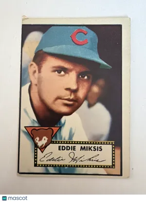 1952 Topps Eddie Miksis #172 NO Creasing