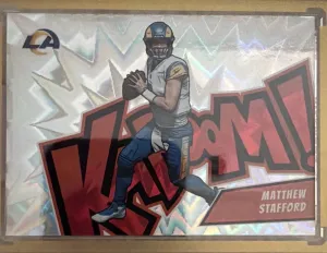 Panini 2023 Absolute Football Kaboom! Matthew Stafford #3 Los Angeles Rams