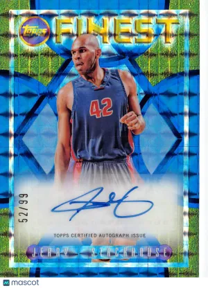 2023-24 Topps Finest Jerry Stackhouse Autograph Blue /99 #FLA-JSH Detroit Pistons