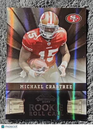 2009 Playoff Contenders Rookie Roll Call #21 Michael Crabtree Black RC /50