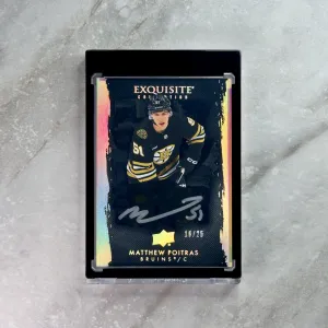2023 Exquisite Collection Black Auto #EB-PO (16/25) Matthew Poitras