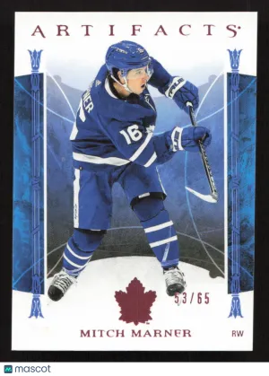 2022-23 Upper Deck Artifacts Mitch Marner #33 Rose SN
