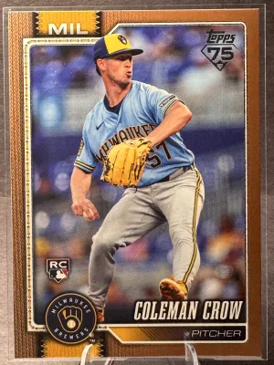2026 Topps Update Coleman Crow Gold /2026 Rookie Milwaukee Brewers #US68