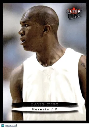 2003 Ultra Basketball Card David West RC New Orleans Hornets #187