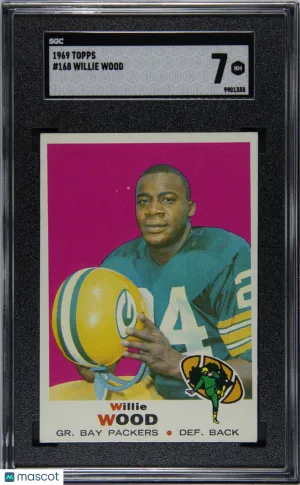 1969 Topps Willie Wood #168 SGC 7