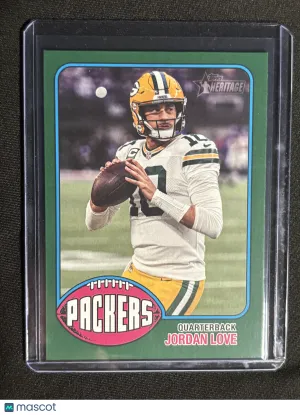 2025 Topps Heritage Jordan Love #237 Green