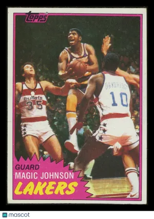 Magic Johnson 1981 Topps #21 Los Angeles Lakers
