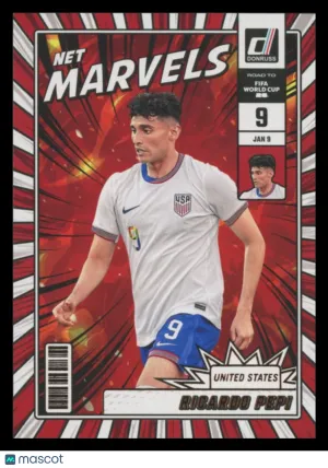Ricardo Pepi 2025 Panini Donruss Road to FIFA World Cup Net Marvels #11 United States